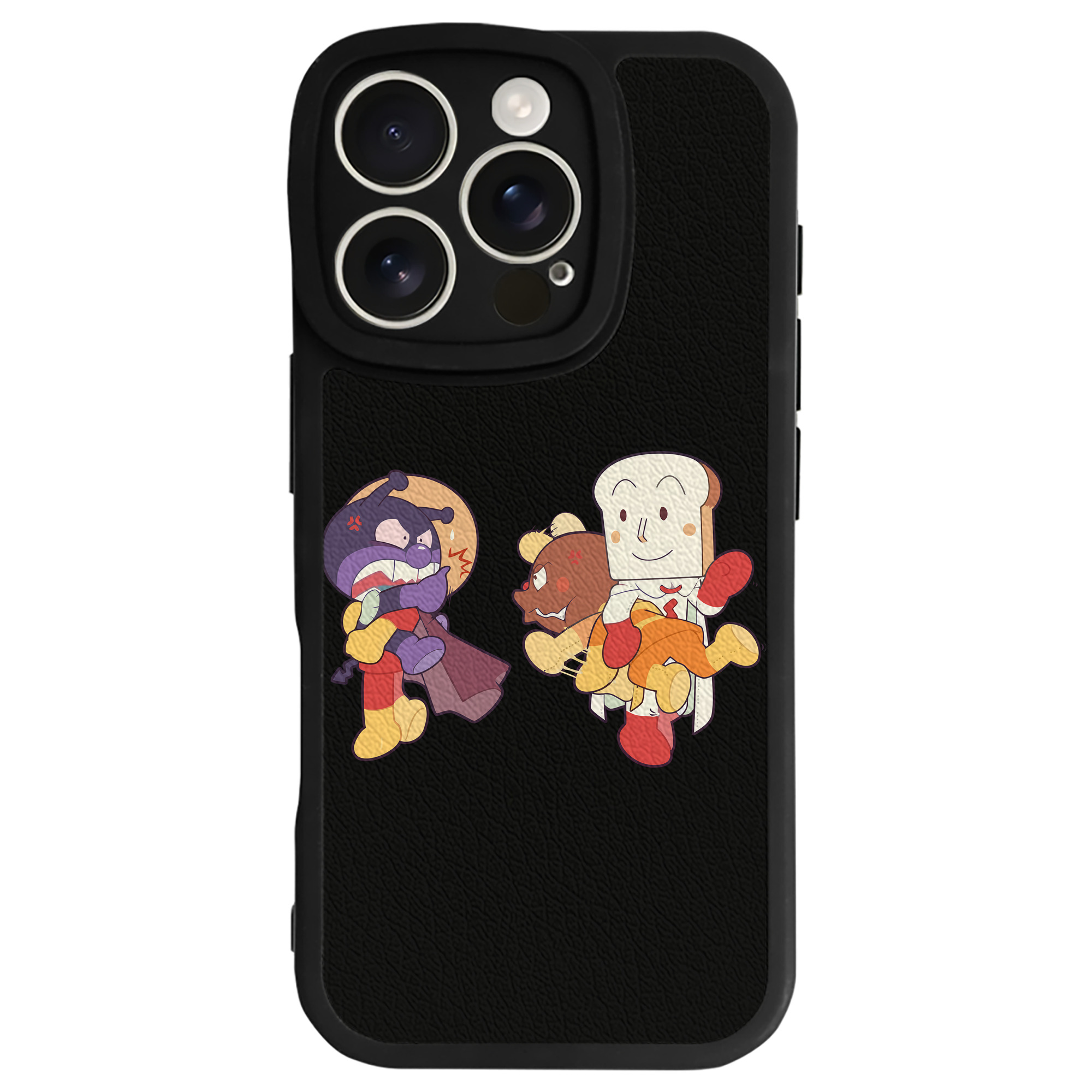 （画像用） アンパンマン Anpanman 【iPhone 16シリーズ対応】シリコンスマホケース（レザー調） 材質：シリコン